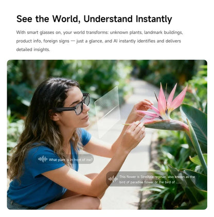 4K AI Smart Glasses with Camera & Bluetooth Calls
