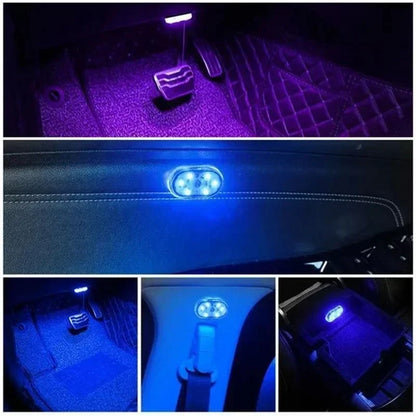Wireless LED Car Interior Lights – USB Rechargeable
