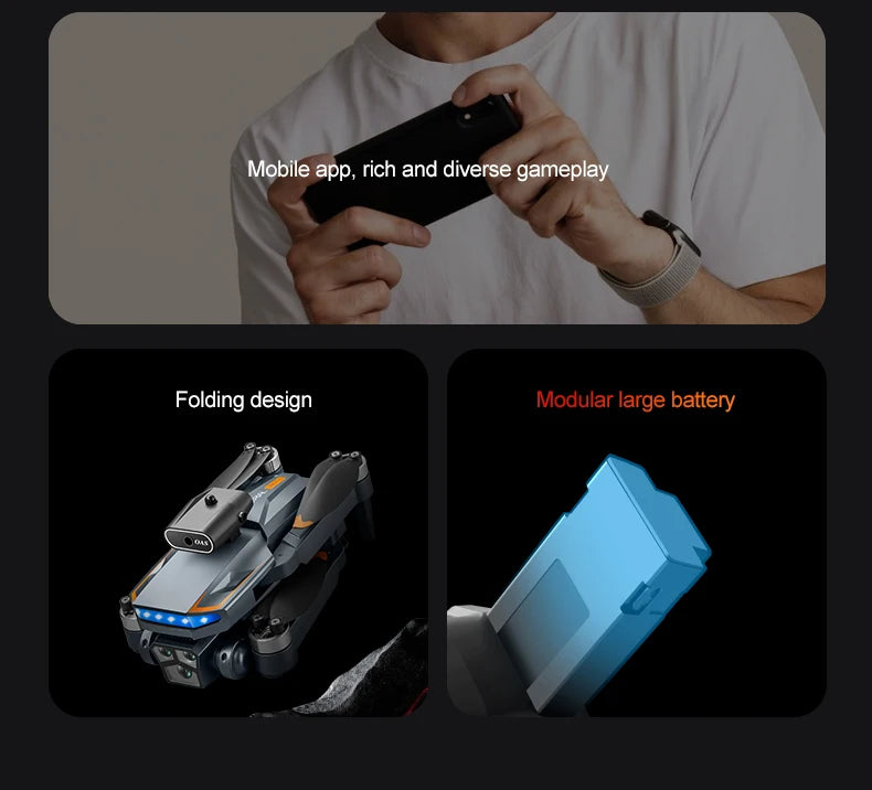 P18 RC Drone – Dual 8K Cameras & Obstacle Avoidance