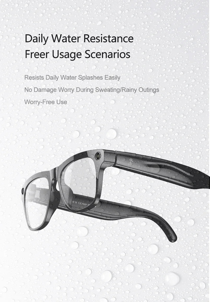 4K AI Smart Glasses with Camera & Bluetooth Calls