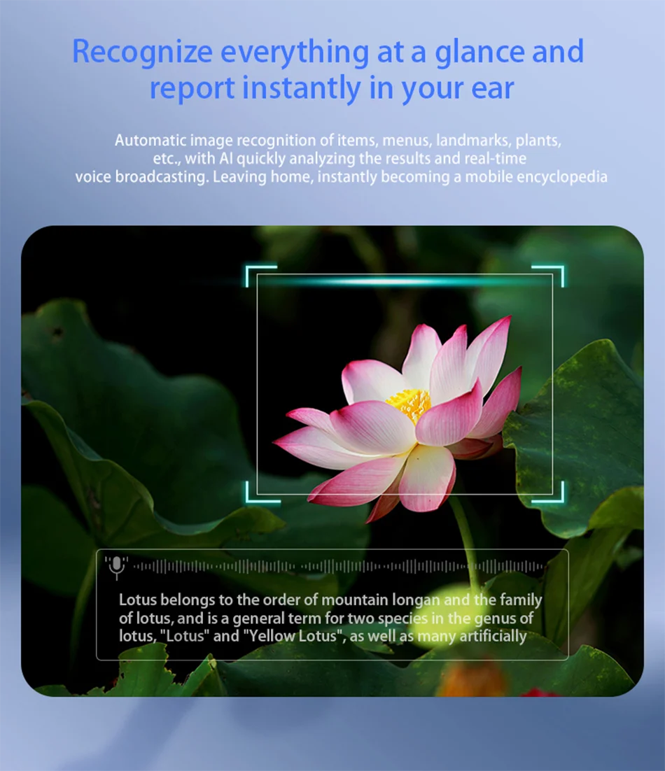 AI Smart Glasses with 2K Camera & Bluetooth Calling