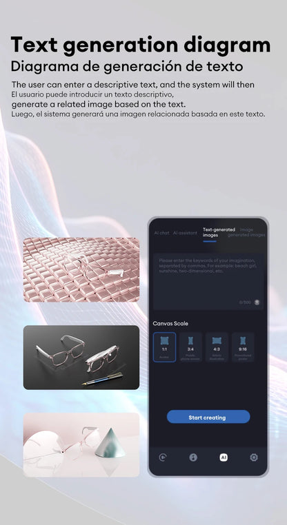 HYUNDAI HY-C8 AI Smart Glasses with Bluetooth Earphones