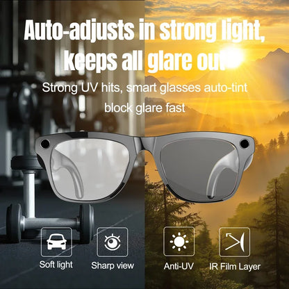 4K AI Smart Glasses with Camera & Bluetooth Calls