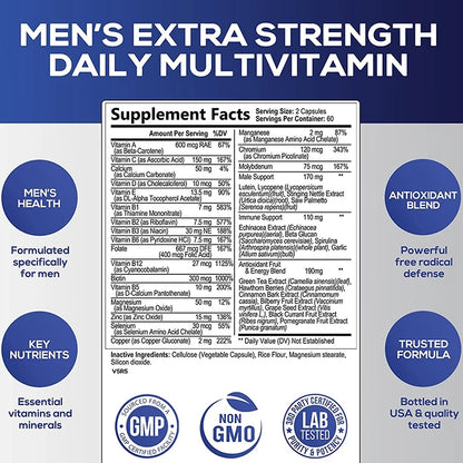 Men’s Multivitamin – Energy, Heart & Brain Support
