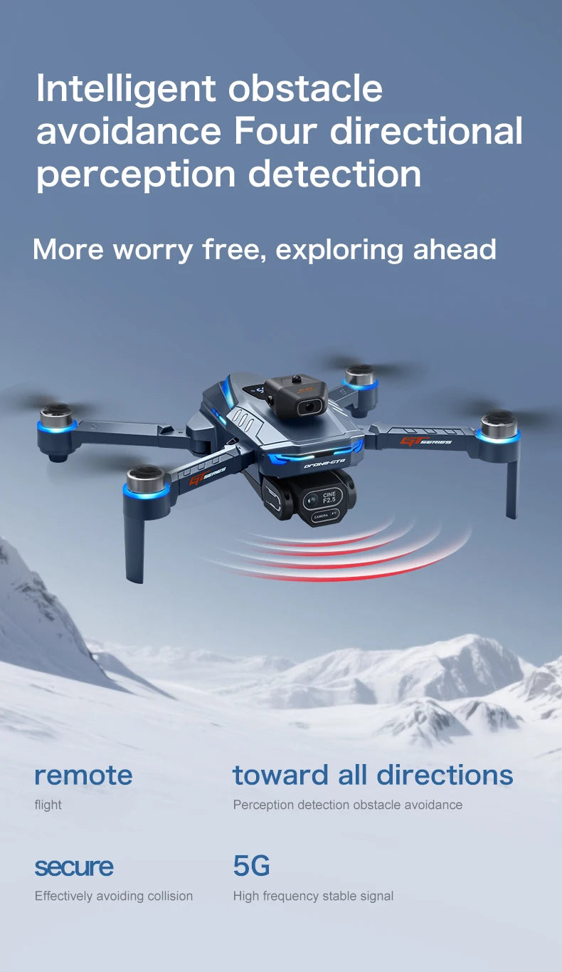 GT8 RC Drone – 6K Camera & Obstacle Avoidance