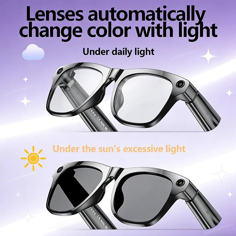 4K AI Smart Glasses with Camera & Bluetooth Calls