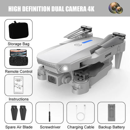 E88 PRO 8K Drone – Dual Camera & Obstacle Avoidance