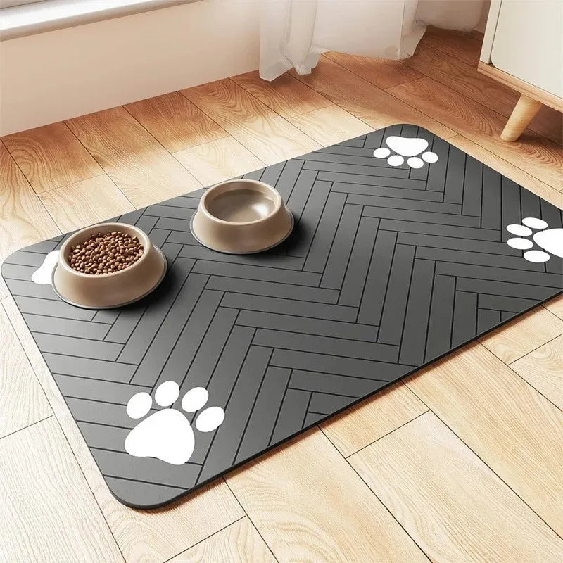 Non-Slip Silicone Pet Food Mat – Leak-Proof