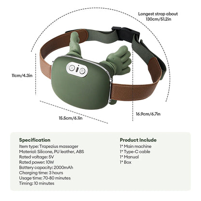 4D Bionic Neck & Shoulder Massager (Wireless, Kneading)