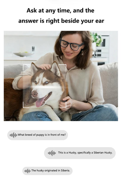 4K AI Smart Glasses with Camera & Bluetooth Calls