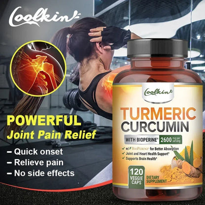 Curcumin Supplement 2600mg – Joint Support & Absorption