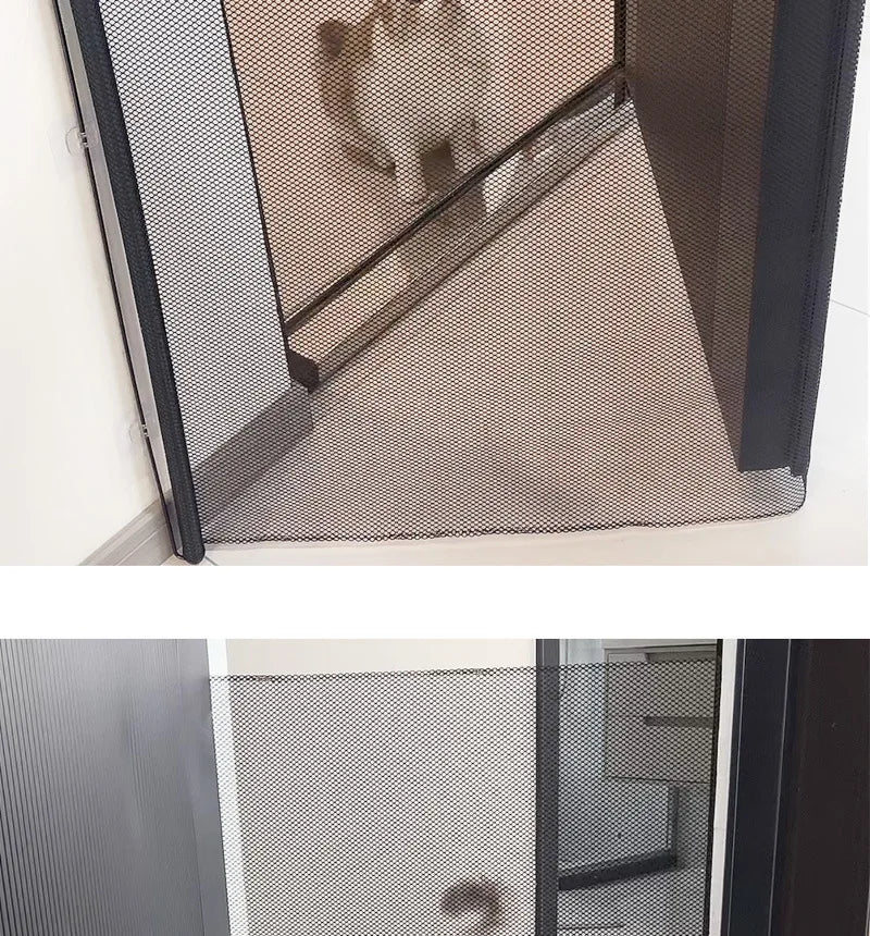 Retractable Pet Gate – Indoor Safety Fence for Dogs & Cats