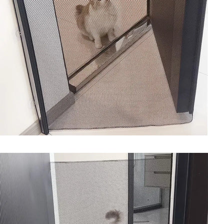 Retractable Pet Gate – Indoor Safety Fence for Dogs & Cats