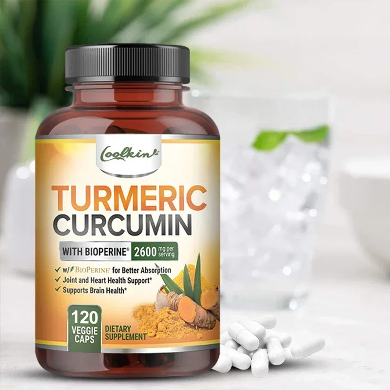 Curcumin Supplement 2600mg – Joint Support & Absorption