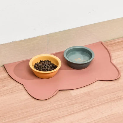 Non-Slip Silicone Pet Food Mat – Leak-Proof