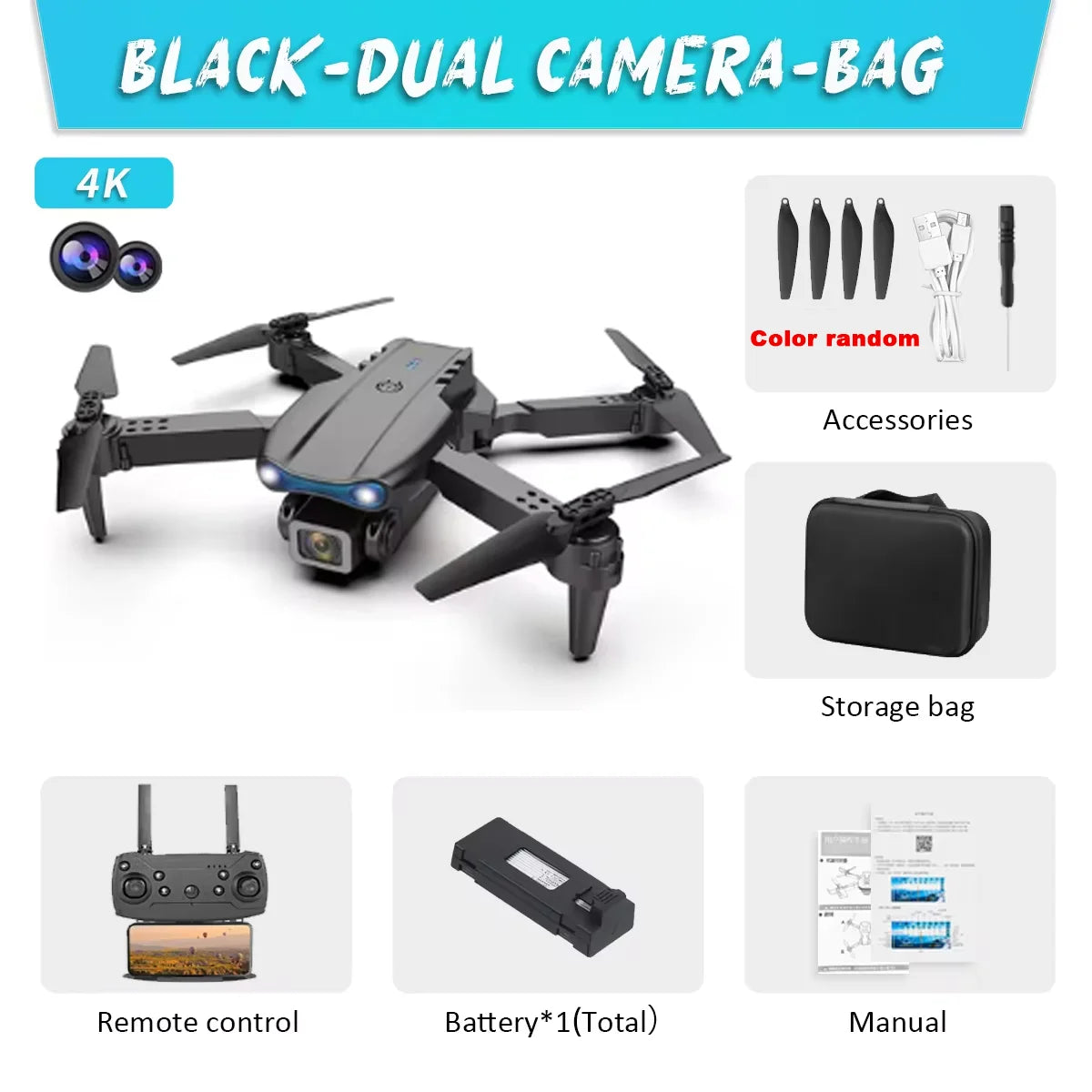 E99Pro 4K Drone – Dual Camera & Obstacle Avoidance
