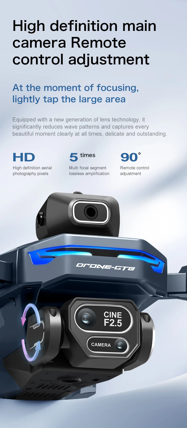 GT8 RC Drone – 6K Camera & Obstacle Avoidance