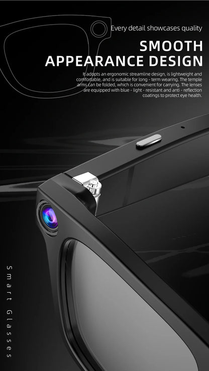 ERVPES G300 AI Smart Glasses (HD Camera & Bluetooth Calls)