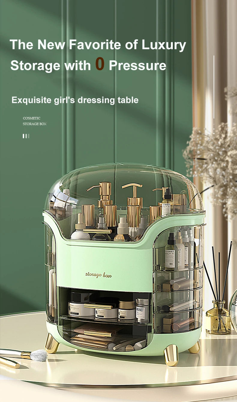 Cosmetics Storage Box – Desktop Makeup & Jewelry Organizer