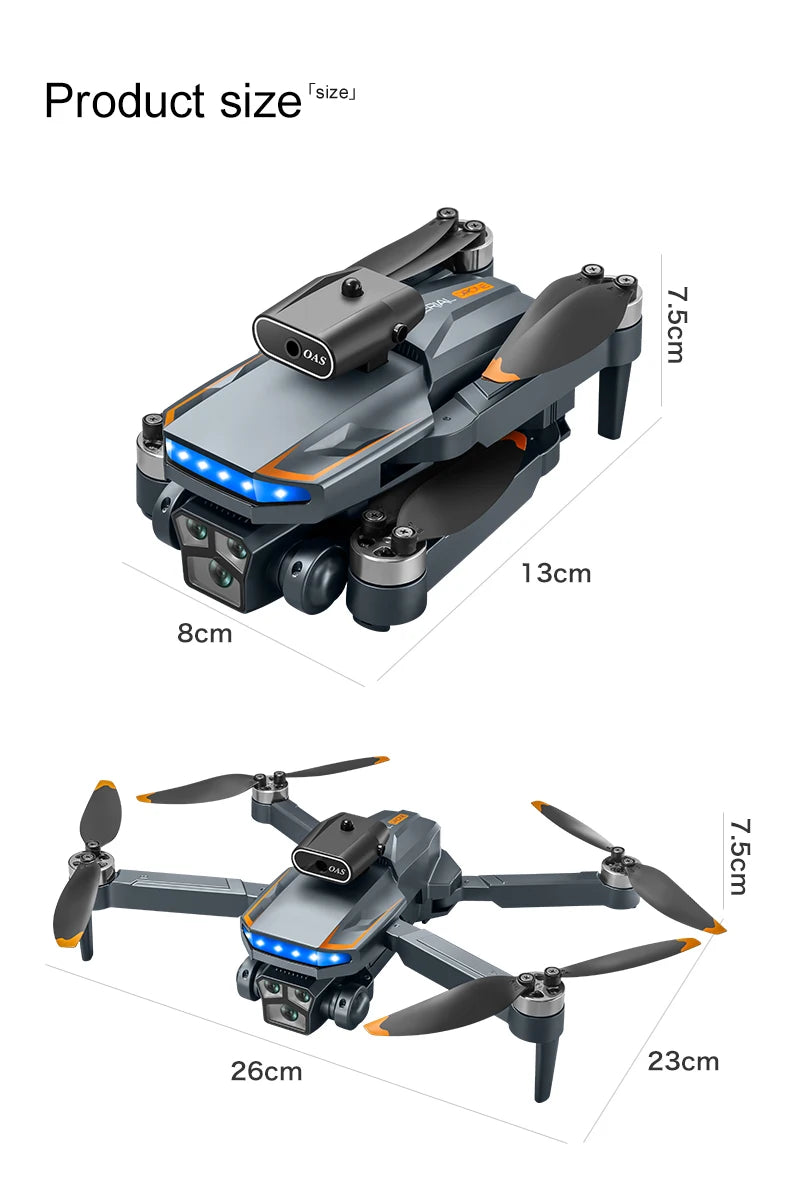 P18 RC Drone – Dual 8K Cameras & Obstacle Avoidance