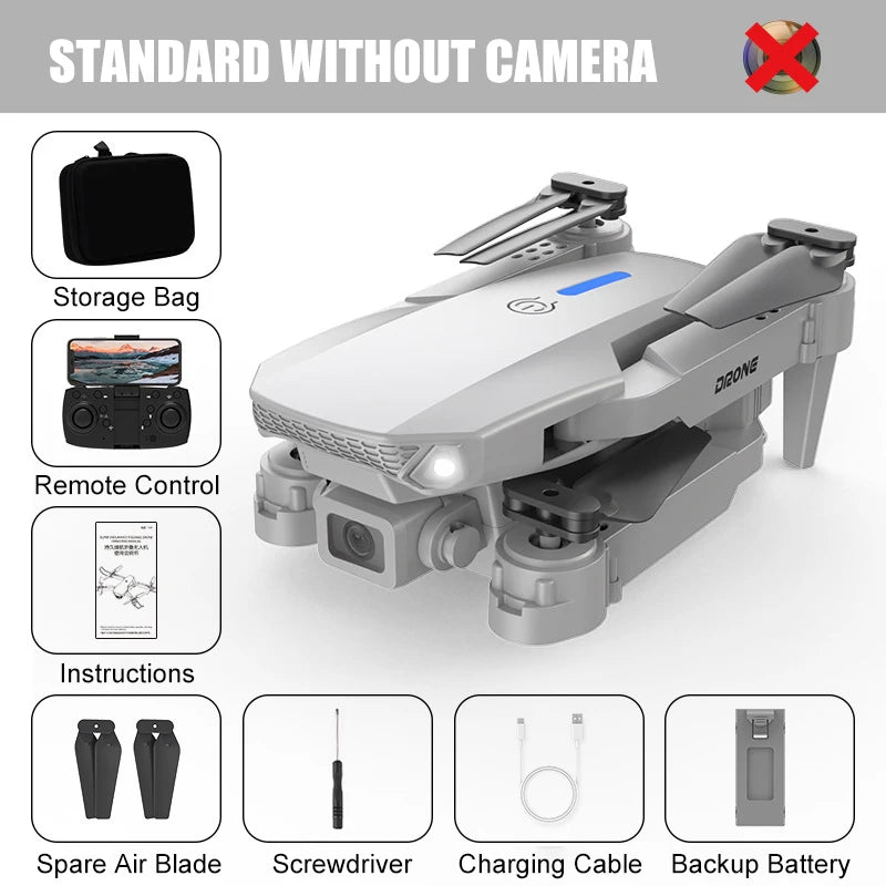 E88 PRO 8K Drone – Dual Camera & Obstacle Avoidance