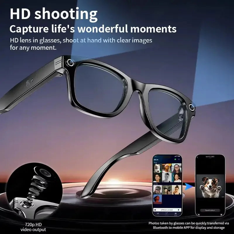 AI Smart Glasses with Camera, Calls & Translation